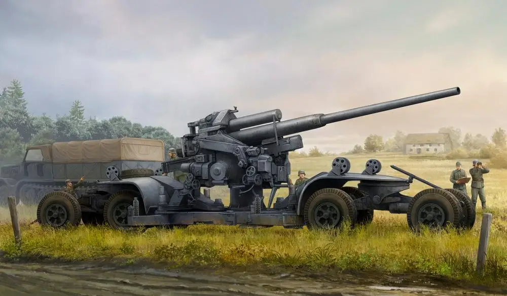 Hobbyboss 84545 1/35 масштаб немецкий 12,8 см FLAK 40 MOEDL