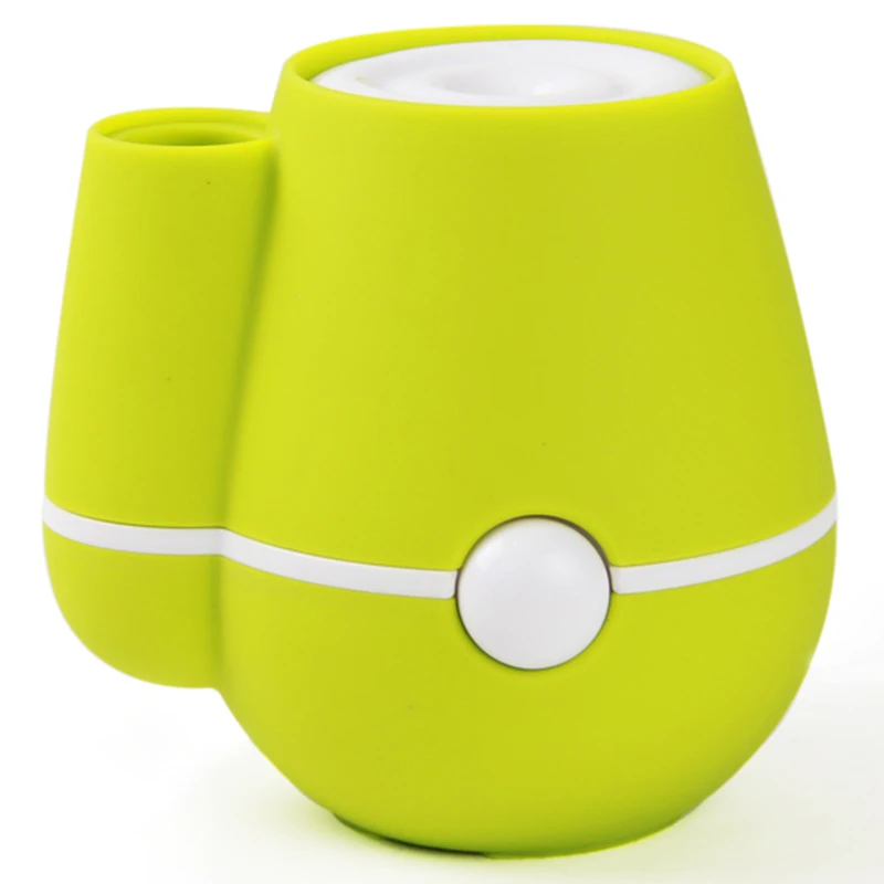 Green 220Ml New Usb Flower Vase Shape Home Office 220Ml Air Mist Maker Purifier Humidifier Office Car Home Diffuser Creative - Цвет: Green