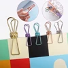3 Pcs/lot Hollow Out Metal Binder Clips Book Bill File Cute Fish Clip Notes Letter Paper Clip Office Supplies ► Photo 2/6