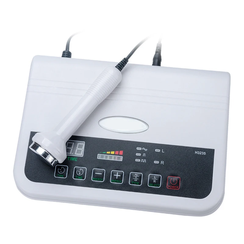  Dual Probe Ultrasound Apparatus Face Whitening Freckle Removal Reduce Wrinkles Facial Massage Instr