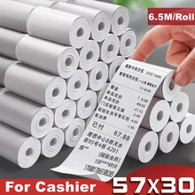 

16 Roll Thermal Paper Label Paper Thermal Paper for Mobile Bluetooth Cash Registers POS Printer 57*30mm Mini Printer Accessories