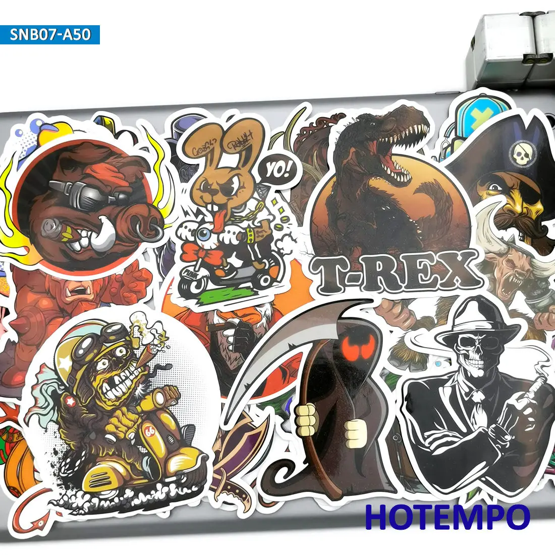 50pcs Punk Rock Graffiti Mix Weird Funny Fashion Stickers for Mobile Phone Laptop Luggage Skateboard Bike Car Art Style Stickers