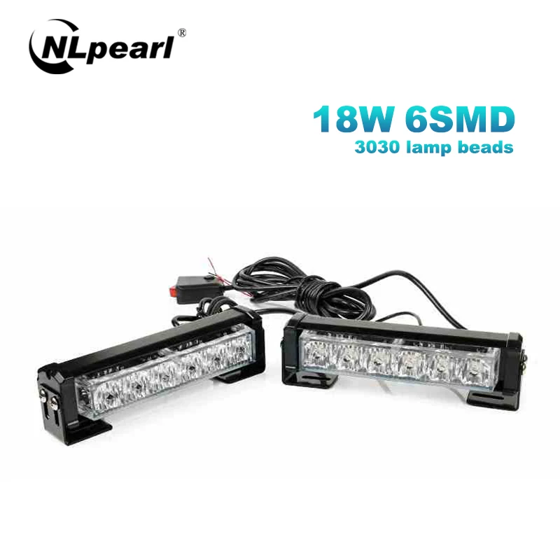 

Nlpearl Car Light Assembly Led Strobe Lights Flash Car Warning Lamp 12V Amber Strobe Lights For Motorcycle Car Truck ATV SUV