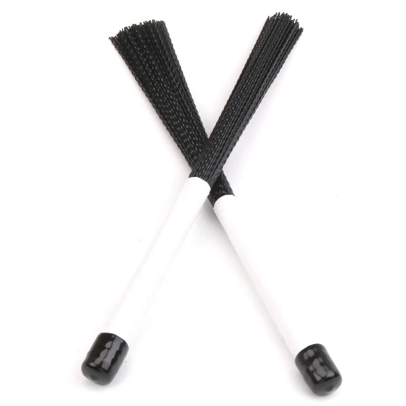 2Pcs Cajon Brush Telescoping Drum Brushes Nylon Sticks Percussion for