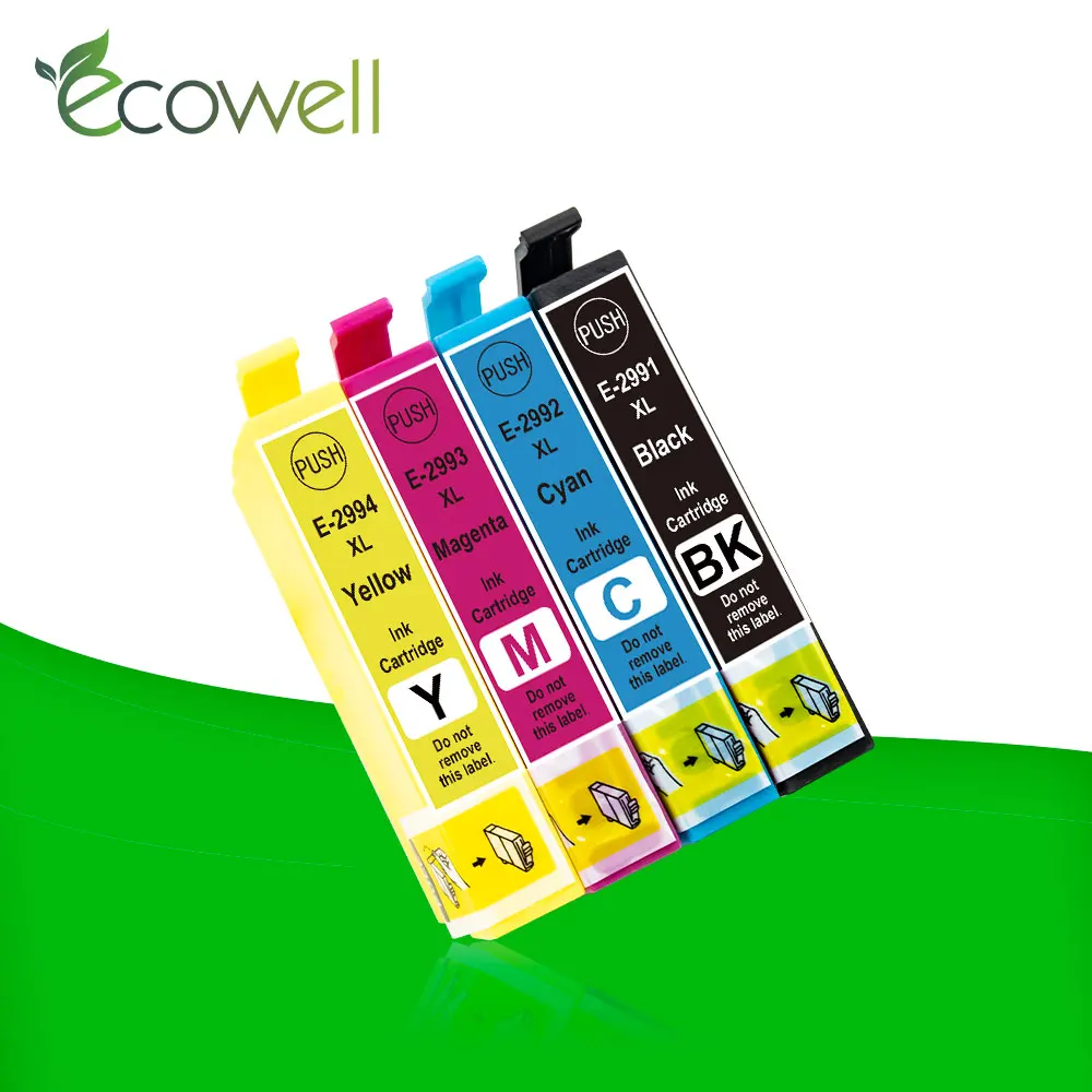 Ecowell 4 шт. 29XL картридж совместимый для Epson T2991 T2994 T 2991 29 XL принтера XP 235 332 335 435