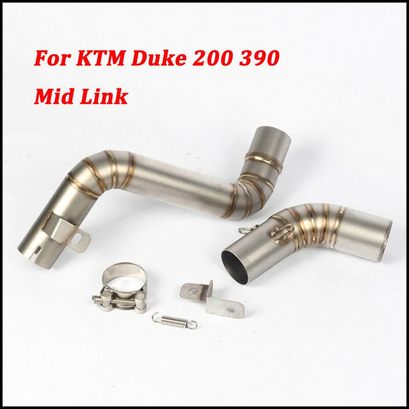 Duke 390 мотоцикл Выхлопная Система Скольжения На глушитель Mid Link подключение трубы весь комплект трубы для KTM 200 390 2012- модифицированный