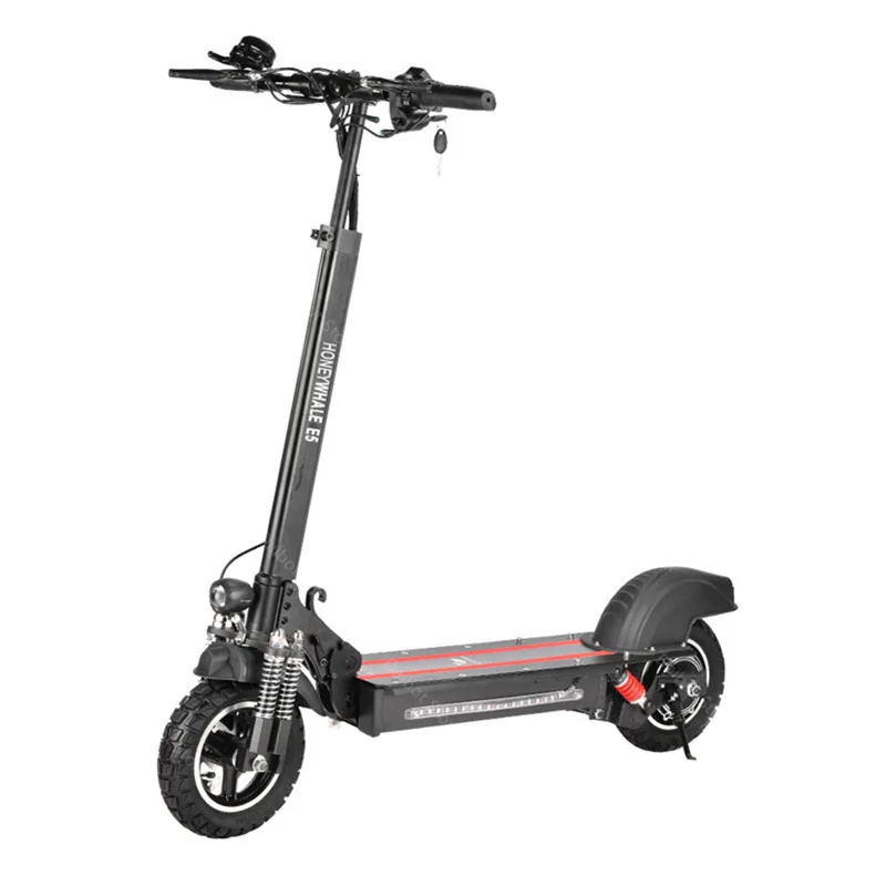 Foldable E Scooter 2 Wheels Electric Scooters With Front BagPhone Holder 10'' 500W 10Ah EU Stock Electric Scooter Adults (13)