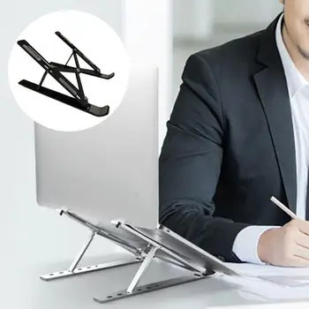 

Laptop Stand For MacBook Pro Notebook Stand Foldable Holder Bracket Stand Aluminium Tablet For Notebook Alloy Laptop B0O6