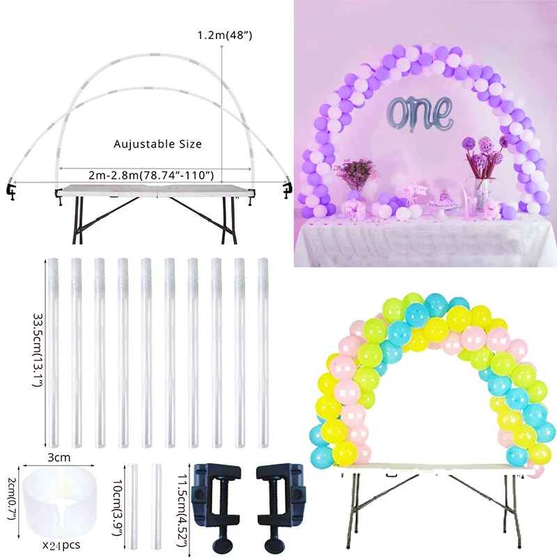 38pcs arch stand Cyuan Воздушный Шар АРКА гирлянды наборы пластиковая колонна-подставка коробка для воздушных шаров латексные шары цепь зажимы для дня рождения Свадебная вечеринка Декор - Цвет: 38pcs arch stand
