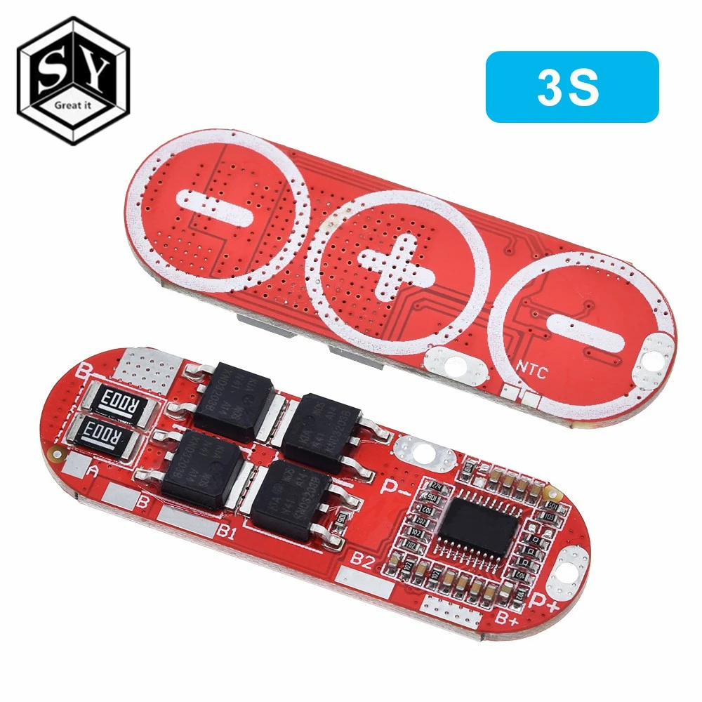 Bms 1s 2s 10a 3s защитная печатная плата модуль Pcb Pcm 18650 Lipo для литий ионных