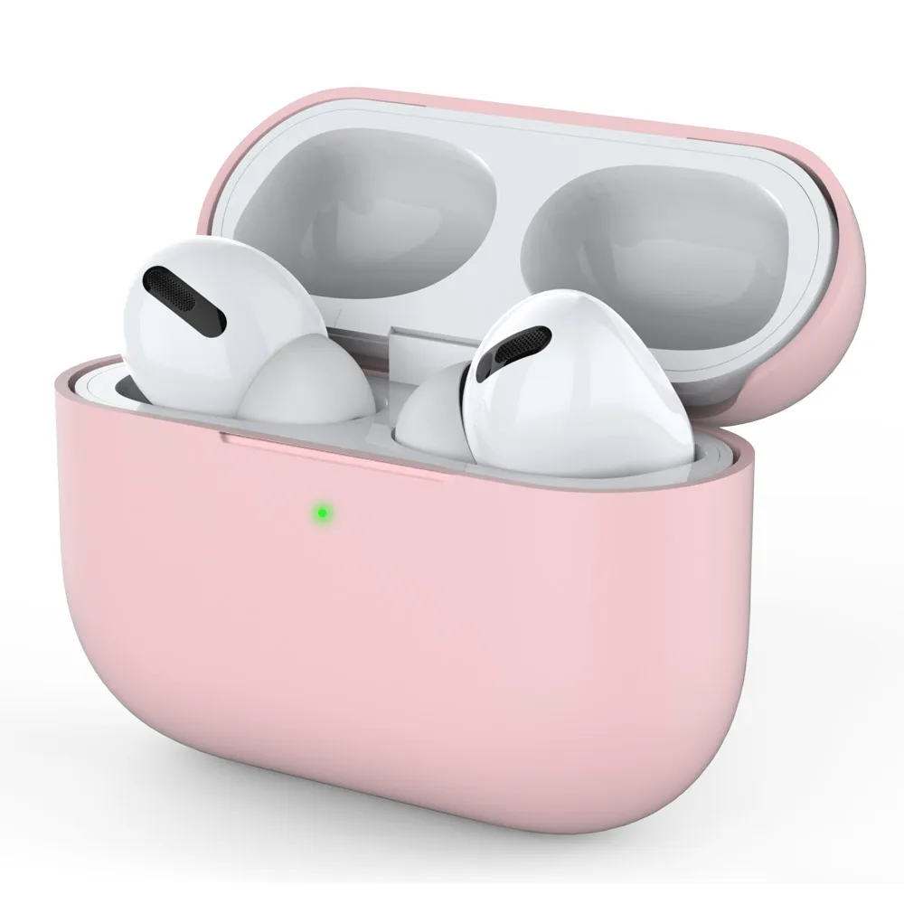 Силиконовый чехол для Apple New AirPods Pro защитный чехол Bluetooth беспроводной TWS покрытие для наушников Аксессуары с брелоком - Цвет: 16