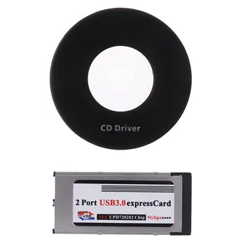 

Dual 2 Port USB 3.0 Express Card 34mm Slot Express Card PCMCIA Converter Hidden Adapter For Laptop Notebook