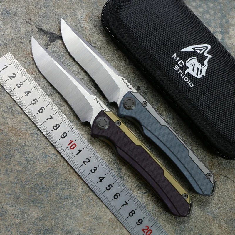 Складной нож MAXACE Kestrel M390 лезвие KVT шариковый подшипник рукоятка G10 для кемпинга