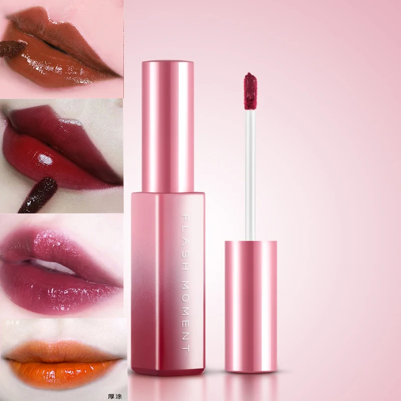 

Lip makeup 6 color 3D liquid lipstick lip color lasting dyeing moisturizing non-stick cup liquid lip gloss