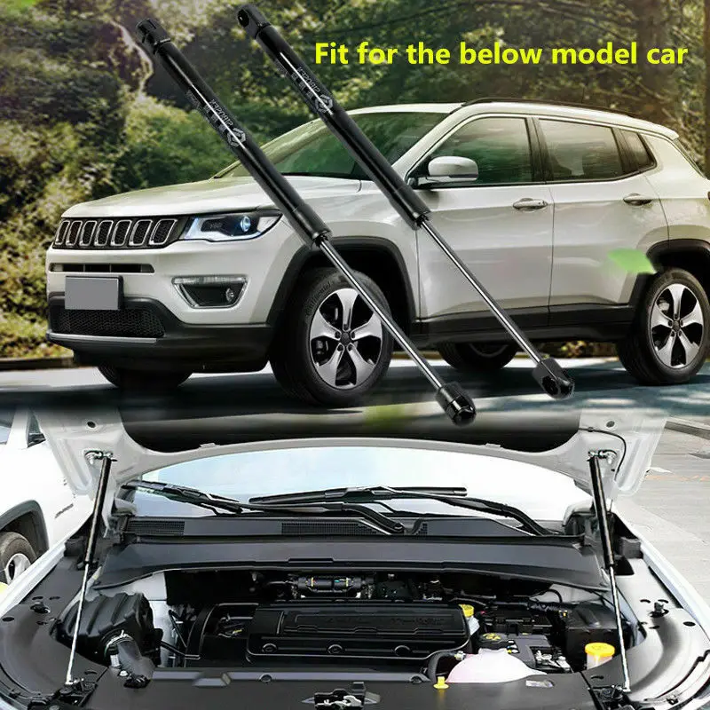 Для Jeep Compass- передняя крышка капота подъемная поддержка амортизаторов 2 шт. Автомобильные модификации автомобильные аксессуары
