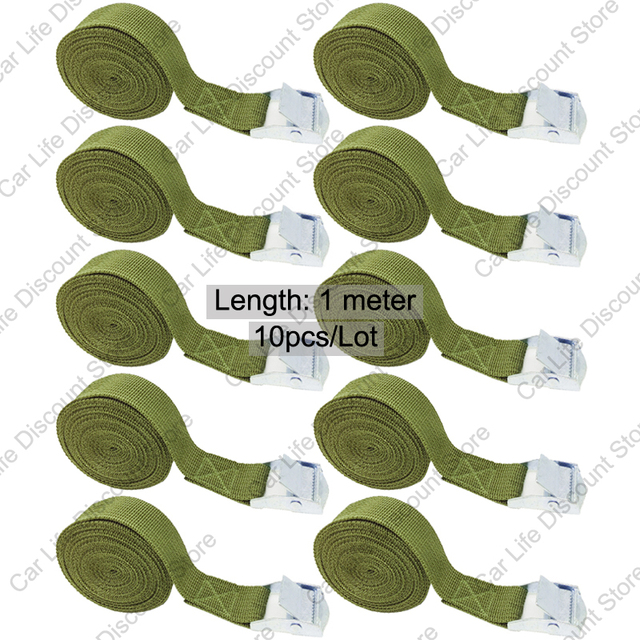 Buckle Tie-Down Belt Cargo Straps For Car Motorcycle Bike With Metal Buckle Belt Strong Ratchet Lashing Strap for Luggage