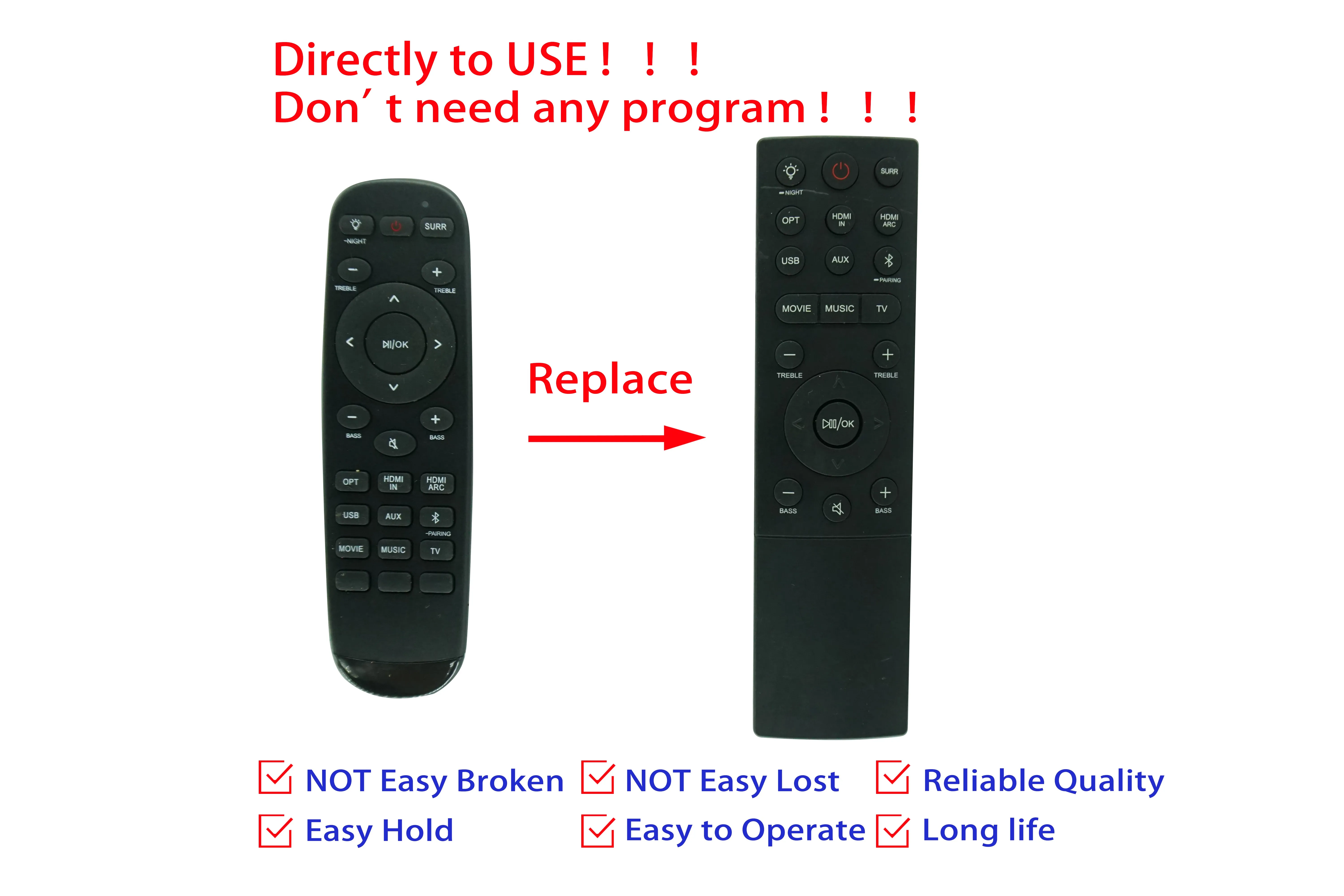 90 New Remote Control For Tcl Alto 8i Ts8111 2.1 Channel Bluetooth
