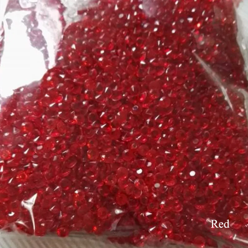 RED 1000 шт многофункциональные акриловые наконечники, вечерние украшения, сделай сам, имитация алмаза, пластиковые аксессуары для одежды и ювелирных изделий - Цвет: RED