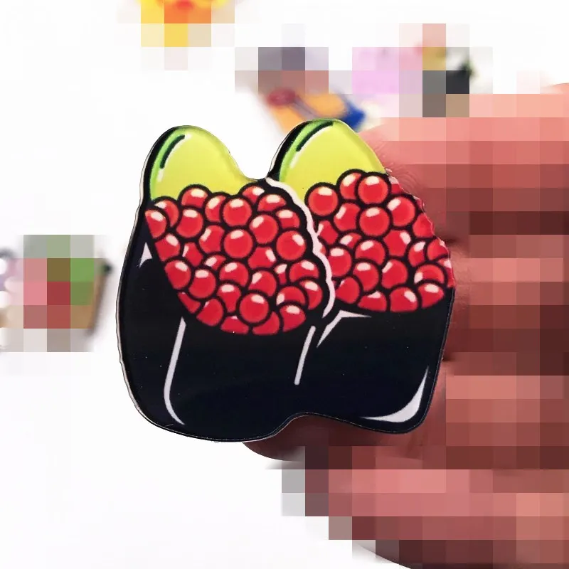 1 шт. акриловая брошь с изображением милой еды в стиле Харадзюку значок для суши