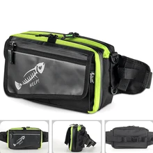 Поясная Рыболовная Сумка унисекс переносная уличная износостойкая Защитная застежка дизайн приманка для хранения регулируемый ремень многоцелевой
