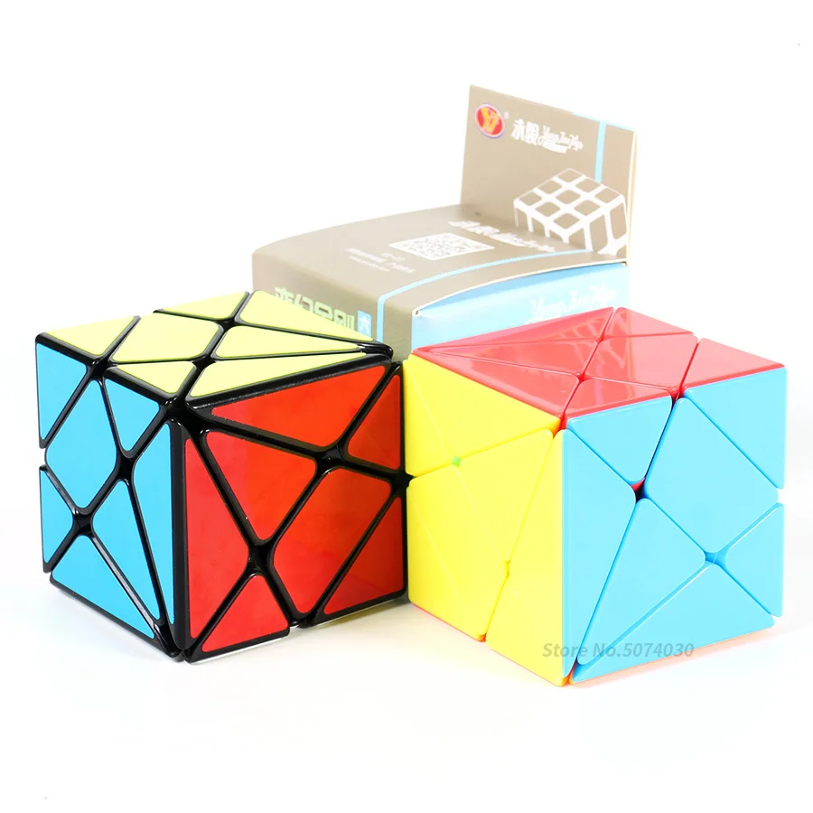 YongJun Axis Cube 3x3x3 волшебный куб скоростной куб матовая поверхность 3x3x3 черный корпус кубика профессиональная обучающая игрушка