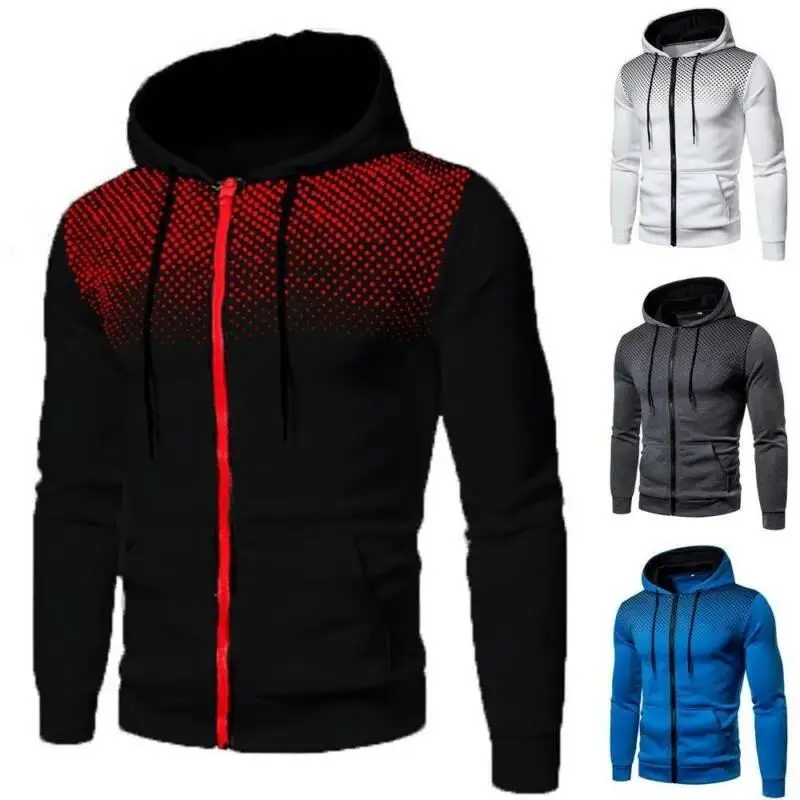 PROD 1005003212160493 Men Printed Hoodie Sweatshirt Zip Up Jumper
Pullover Casual Slim Fit Outwear Coat Jacket Autumn Winter