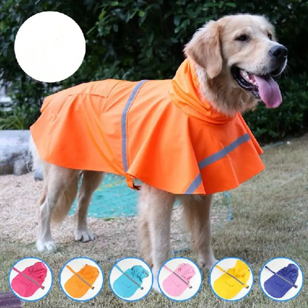 

Pirate Claw Adjustable Reflective Raincoat Waterproof Jacket for Dog Puppy Cat Dog Raincoat Functional Safety Jacket