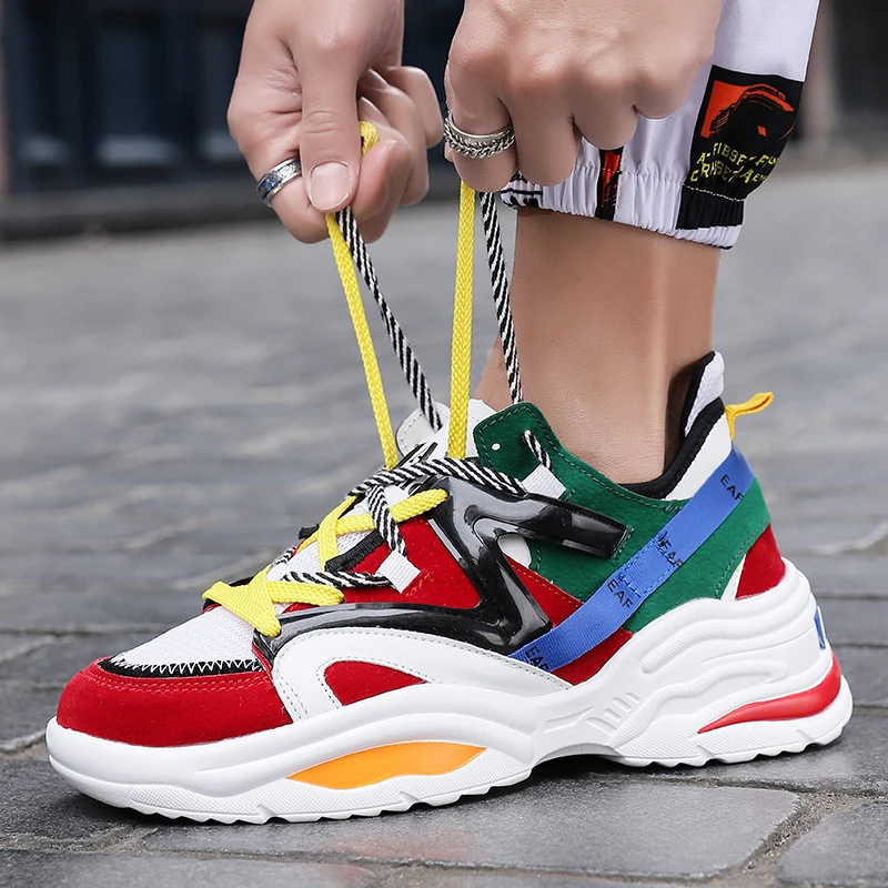 

Men's sneakers men's catwalk models Clunky Sneaker men and women couples lightweight comfortable breathable casual shoes