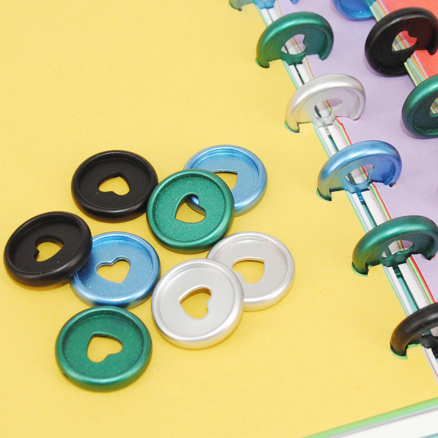25pcs 24mm Mushroom Hole Binder Rings Plastic Planner Binding Discs Binder Notebook Discs Mushroom Rings Binding Supplies
