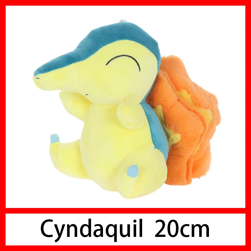 Cyndaquil Пикачу Jigglypuff Vulpix Chikorita Venusaur Eevee marill аниме плюшевые милые коготь машина кукла для детей подарок мягкие игрушки - Color: Cyndaquil