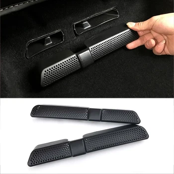 

A pair Car Air Outlet Covers For Skoda Kodiaq 2016 2017 2018 Under Seat Air Conditioning Vent Cover Net Car Accessories