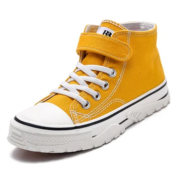 

Kids High Top Canvas Shoes Boys Sneakers 2020 New Denim Casual Children's Shoes Korean Ankle Boots for Boys Girls 5-12 Years