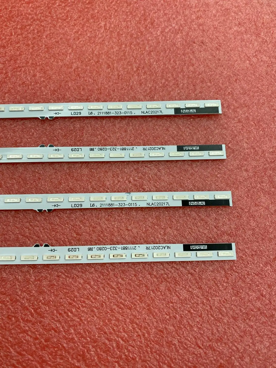 Tira de Luz de Fundo Led para Sony Novo 340mm Kdl-55w900a Kdl-55w905a r l 61 P61.p8302g001 Nlac20217l Nlac20217r Kit 4 Pçs 36led - Image 3