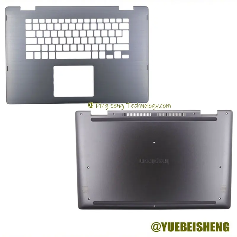 

YUEBEISHENG New/org For Dell Inspiron 15 15MF 7569 7579 palmrest Keyboard bezel Upper cover / bottom case ,Silver