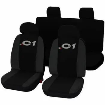 

COPRISEDILI AUTO SEDILE CITROEN C1 FODERE SPECIFICHE BICOLORE GRIGIO SCURO