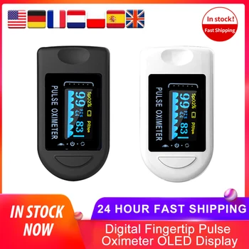 

Digital Fingertip Pulse Oximeter OLED Display Blood Oxygen Sensor Measurement Meter Health-Care