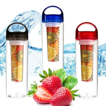 

800ml Fruit Infuser Water Bottle Juice Sports Healthy Bottle BPA Free Climbing Hiking Portable Camp Bottles kitchen accessories