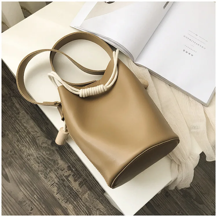Summer Bucket Bag Two-piece Mother Bag Handbag Fashion Single Shoulder Oblique Satchel Bag