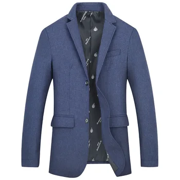 

Gentleman Business Men Blazer Casual Large Size Formal Casual Blazer Men Printed Blue Blazer Masculino Men's Clothing YY50MB