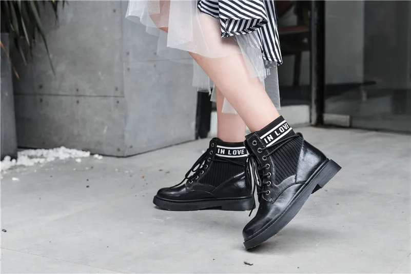 FEDONAS New Popular Women Genuine Leather Ankle Boots Autumn Winter Female Casual Riding Boots Basic Chunky Heels Shoes Woman