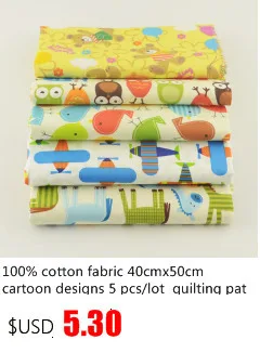 Booksew 7 шт./лот 40x50 см DIY атласное платье швейный материал печатная ткань в цветочек краситель хлопок саржевая ткань Telas Tissu Stoffen