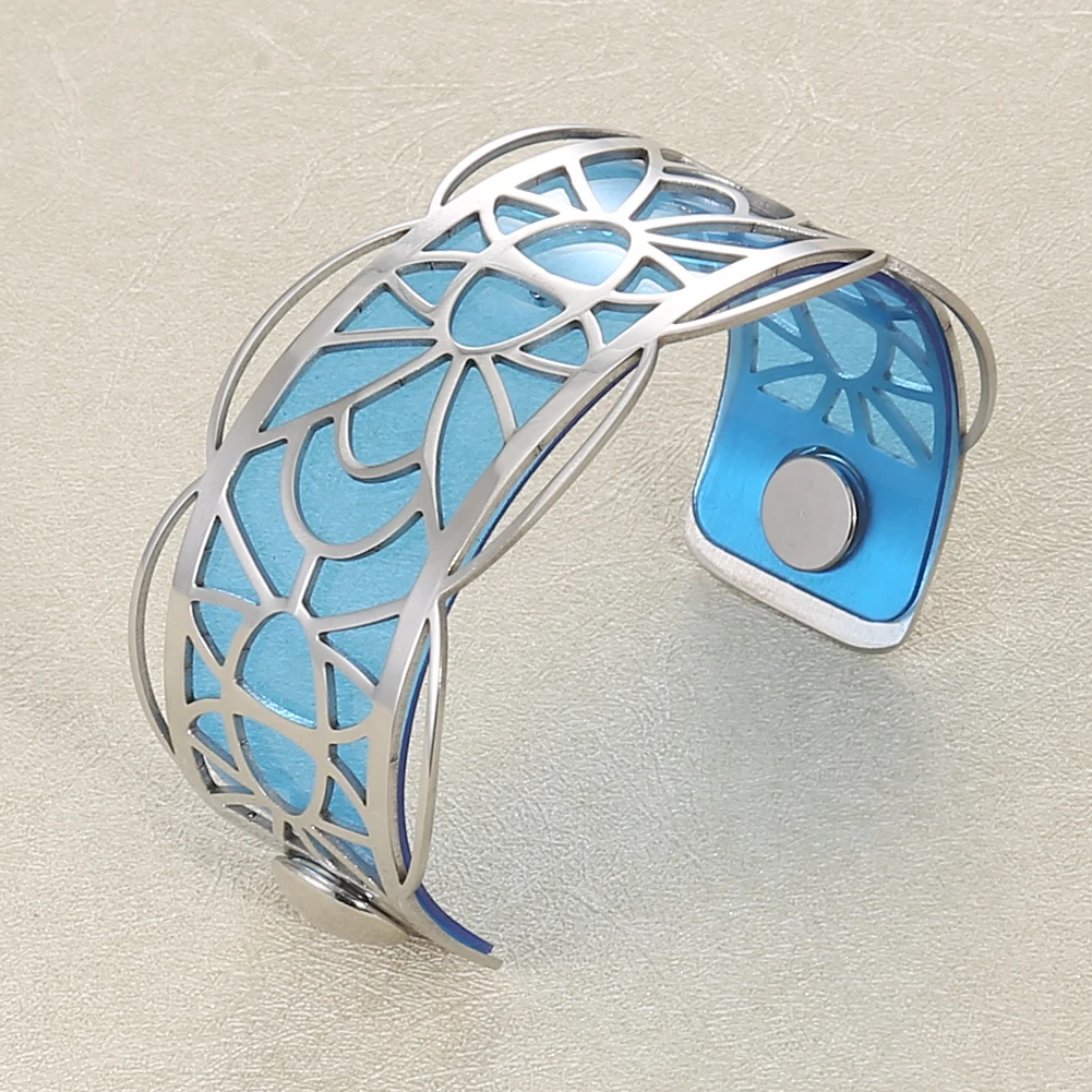 Кремо ажурные манжеты браслеты Argent Bijoux Manchette серебряный браслет сменный Двусторонний кожаный браслет Pulseiras