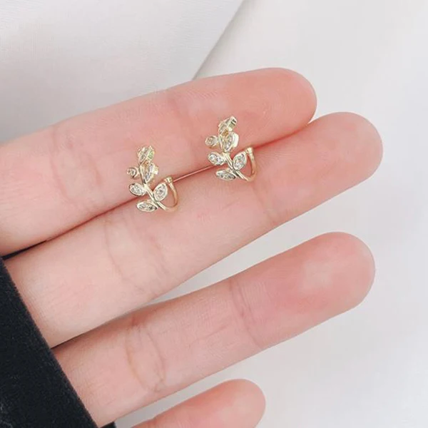 Mode Kleine Ohr Manschette Ohrring Für Frauen Ohr Clip Gold Farbe Kein piercing Gefälschte Knorpel Ohrringe