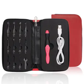 

11 in 1 Light Up Crochet Hook Set Rechargeable Ergonomic Crochet Hooks LED Lighted Knitting Hook Tools With Crochet Hook Case