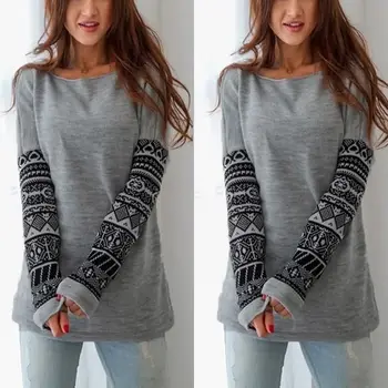 

Women Plus Long Sleeve Knitted Sweater Jumper Pullover Casual Loose Baggy Tops