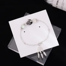 Корейский вариант ручной работы, как бисерный Ловец снов, сетчатый Браслет, милый каменщик, студенческий браслет, маленькие свежие украшения для рук