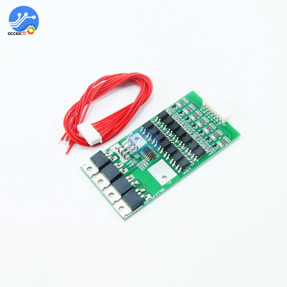 BMS 7S 20A 4V 18650 плата зарядного устройства для литий ионной батареи блок питания