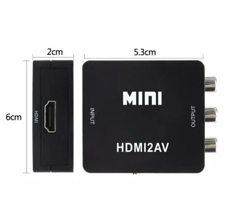 1080P HDMI К AV конвертер HDMI адаптер RCA HDMI К AV конвертер Горячий