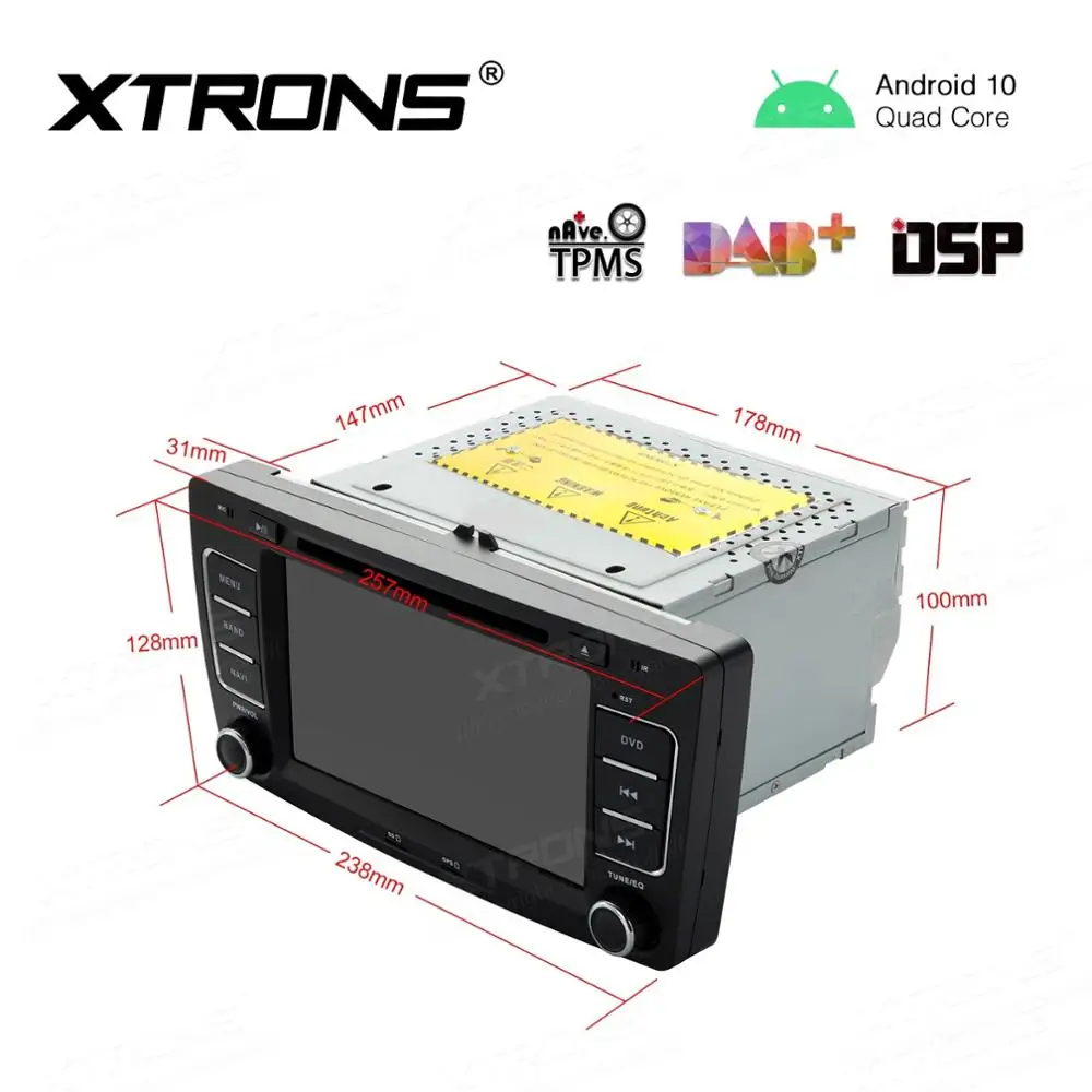 " Android 10,0 OS автомобильный DVD Мультимедиа gps радио для Skoda Octavia 2009-2013 и Skoda Yeti 2008- с полной поддержкой выхода RCA