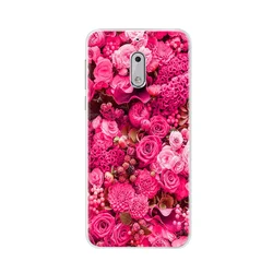 Shockproof Soft Silicone Matte Pattern Protective Phone Case - Nokia 3 (PEACOCK BLUE)